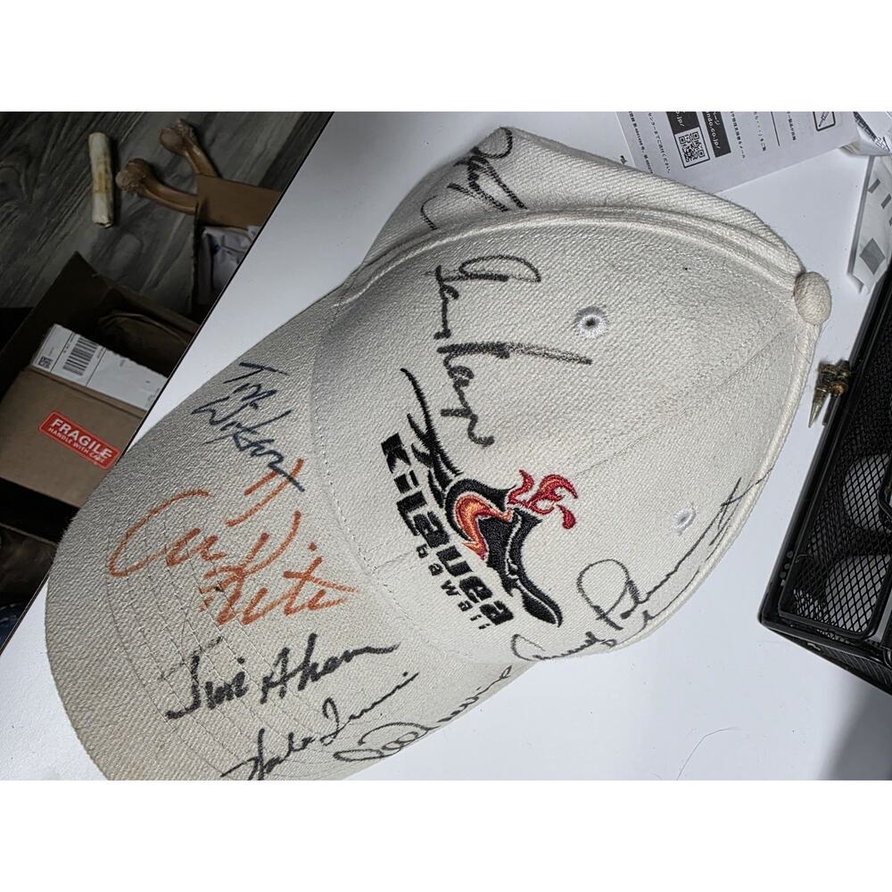 Autographed Golf Hat by 8 pga or spga players palmer, Trevino, player, watson.
